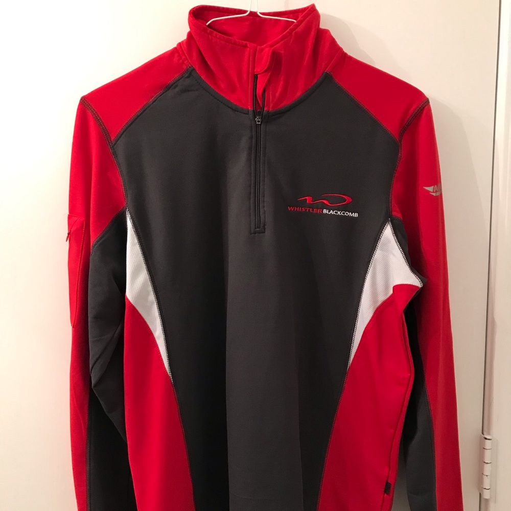 Whistler Blackomb Ski Resort half zip athletic top